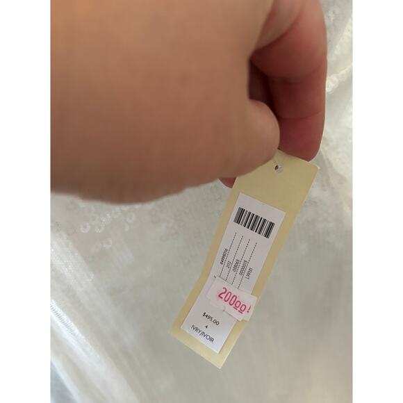 Amsale bhldn Sequin Shift Dress Size 4 New - Picture 3 of 7